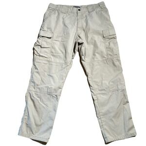 5.11 Men's XL 37x32 Regular Fit Taclite Pro Ripstop Cargo Pants Khaki Workwear